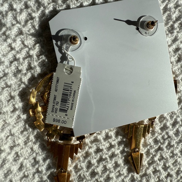 Kendra Scott Gold Statement Earrings - Picture 3 of 3